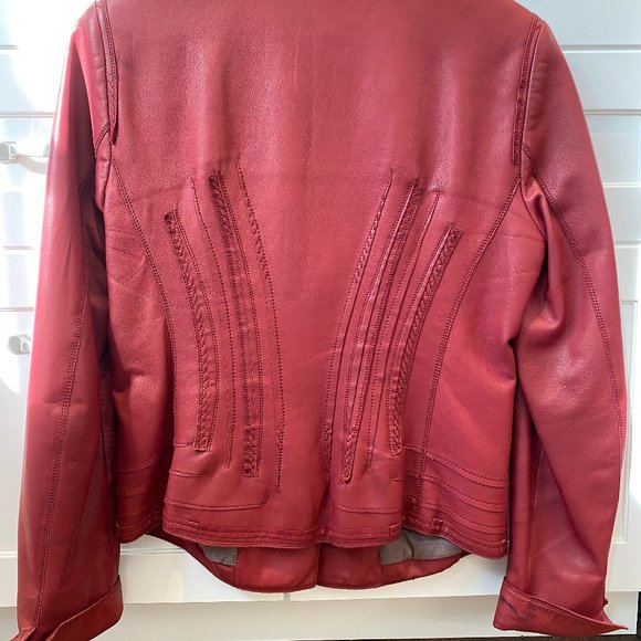 Soft Leather Blazer / Jacket by Elie Tahari - Picture 3 of 3